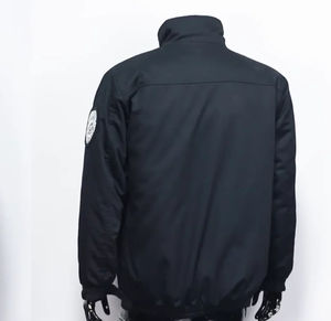 Nouvelle veste bomber d'hiver 2026 pour homme en toile et nylon, imperméable, coupe-vent, respirante, à fermeture éclair, col rond, écologique et légère - Product Image 5