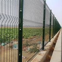 358 Clôture haute sécurité Pvc enduit Anti escalade clôture panneau système Prison maille clôture pour l'Afrique du Sud