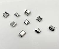 Conector SMT de enchufe hembra tipo C USB de 6 pines para servidor de red informática