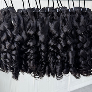 Suministro Directo de Cabello Humano Ondulado Camboyano, Paquetes de Cabello Virgen de Color Natural con Puntas Gruesas para Compradores al por Mayor - Product Image 5