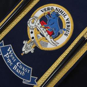 Faja bordada hecha a mano de alta calidad 2024, fajas bordadas tácticas para uniforme, fajas de líder de banda bordada Craft Master - Product Image 3