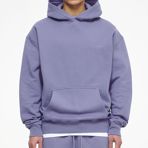 เสื้อฮู้ดดี้ผู้ชายสีดำแบบสั่งทำพิเศษ ทรงโอเวอร์ไซส์ มีกระเป๋าหน้า ผ้าเทอร์รี่หนานุ่ม สไตล์ลำลองแนวสตรีท - Product Image 5