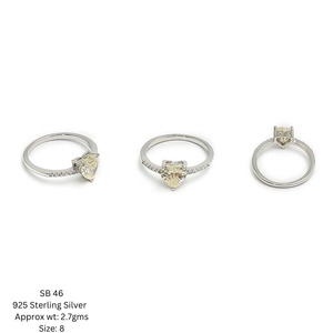 แหวนเพชรสวิสสำหรับผู้หญิงสำหรับงานเลี้ยงแหวนหมั้นทำจากเงินสเตอลิง925หรูหราปรับแต่งได้ - Product Image 4