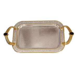 Bandeja de Servicio Redonda de Acero Inoxidable, Brillante y Pulida, para Restaurantes, Cafés, Hoteles, Platos para Servir, Bodas - Product Image 6