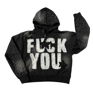 เสื้อพูลโอเวอร์ผ้าฝ้าย 100% น้ำหนักเบา พิมพ์ลายดิจิทัล ทรงโอเวอร์ไซส์ ลุควินเทจ ซักย้อมสีแบบแอซิดวอช ดีไซน์ขาดๆ แบบดิสเทรส  เป็นมิตรต่อสิ่งแวดล้อม เหมาะสำหรับใส่ในฤดูหนาว สไตล์สตรีทแวร์ - Product Image 2