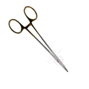 Pince droite / porte-aiguille DeBakey manuelle en acier inoxydable de haute qualité certifiée CE, modèle robuste, instrument chirurgical - Product Image 3