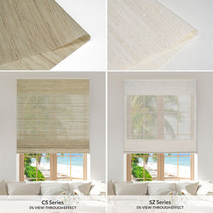Persianas romanas con filtrado de luz de calidad de <span class=keywords><strong>confianza</strong></span> de fábrica, cortinas romanas de tela de ramio Natural con protección Uv - Product Image 4