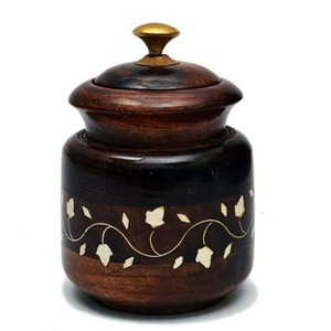 Cendres funéraires Urnes de crémation en bois de mangue Urnes de crémation de finition naturelle pour les cendres du corps humain Urnes de crémation pour adultes - Product Image 3