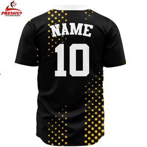 Camiseta de Béisbol Personalizada Unisex de Alta Calidad, Ropa Deportiva Transpirable para Adultos, Talla Grande, Uniforme Sublimado con Logotipo Bordado - Product Image 4