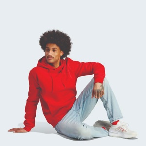 Sweat à capuche rouge personnalisé de haute qualité en polaire épaisse, style streetwear uni pour homme, fabricant de sweats à capuche rouges vierges - Product Image 3