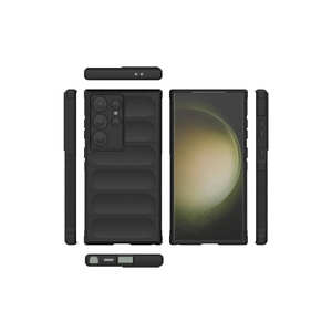 Coque arrière souple en silicone TPU Netzy pour Samsung Galaxy S24 Ultra, motif ethnique ajouré noir avec finition givrée style Ins - Product Image 6