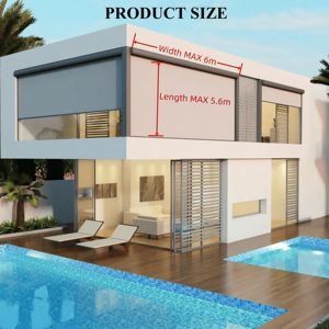 Protección <span class=keywords><strong>inteligente</strong></span> de privacidad Exterior Sunroom Persianas enrollables a prueba de viento Pantalla de cremallera de protección solar de alta <span class=keywords><strong>calidad</strong></span> - Product Image 2