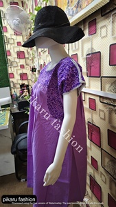 Vestido largo Midi para mujer, vestido elegante bordado a la moda para mujer, cuello redondo, manga corta, liso, 2025, vestido Midi para mujer - Product Image 4