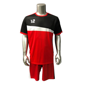 ชุดกีฬาเสื้อเจอร์ซีย์ฟุตบอลแห้งเร็วแขนสั้นน้ำหนักเบาชุดเสื้อผ้าชุดกีฬาระบายอากาศได้ดีผลิตตามสั่ง - Product Image 4