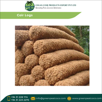 Troncos de fibra de coco de alto grado ecológicos naturales 100% de calidad asegurada muy demandados para áreas propensas a la erosión