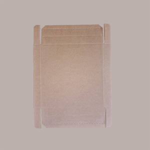 1pc Boîte de rangement décorative avec couvercle en papier brun lisse 400x400H600mm - Product Image 5