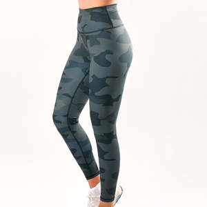 กางเกงโยคะผู้หญิงใหม่ 100% ผ้าโพลีเอสเตอร์ แบบรัดรูป เอวกลาง ดีไซน์ไร้ตะเข็บ ปิดคลุมเต็มตัว ลายเรียบ - Product Image 1