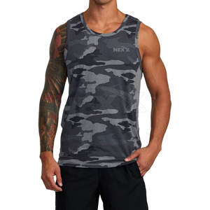 Venta al por mayor Color sólido Hombres Tank Top Ropa deportiva Personalizada Hombres Tank Top Fitness Hombres Tank Top - Product Image 4