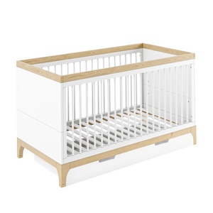 Lit classique européen personnalisé de haute qualité en bois de teck massif naturel pour bébé et enfant - Product Image 6