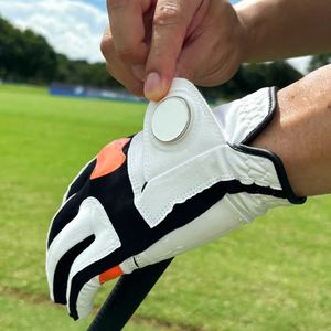 Gants de golf en cuir d'agneau de haute qualité en gros doux respirant tous temps Logo personnalisé usine Oem accessoires de golf - Product Image 6