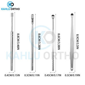 KAHLU ORTHOPEDIC-Kit d'élimination du cérumen réutilisable en acier inoxydable, outil de nettoyage de cérumen de qualité supérieure, 6 pièces - Product Image 2