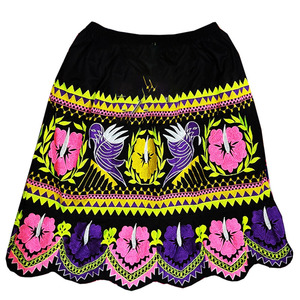 Falda con bordado floral para mujer de Micronesia, cintura recta de verano, diseño de Isleño hawaiano tropical - Product Image 3