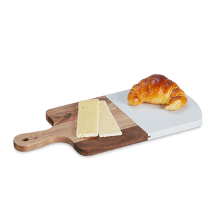 Planche à découper en bois d'acacia et marbre Planche à fromage en bois d'acacia et marbre personnalisée au meilleur prix avec logo personnalisé - Product Image 1