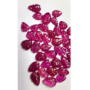 106 Uds Bangkok rubí relleno de vidrio 6mm a 18mm hoja tallada 220 Cts lote Iroc ventas alta calidad piedras preciosas sueltas hojas de rubí US $257 - Product Image 6