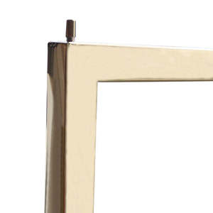 Bán buôn 2 cách kim loại vàng quần áo <span class=keywords><strong>Showcase</strong></span> Giá đứng thép không gỉ quần áo may mặc kệ trưng bày cho cửa hàng - Product Image 5