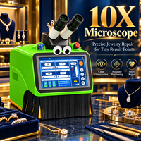 Machine de soudage laser de bijoux de bureau 60W YAG, soudeuse par points laser pour la réparation de bijoux, micro-soudage or et argent