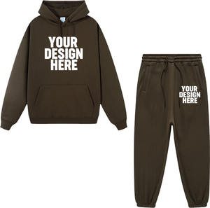 Conjunto de Sudadera con Capucha y Pantalones Deportivos Unisex de Felpa Gruesa de 500 Gramos de Alta Calidad Personalizados, de Secado Rápido y Transpirables - Product Image 5