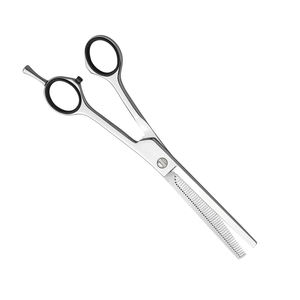 Tijeras de peluquero Razor Edge, tijeras de adelgazamiento de 6 "para los dedos con reposapiés, tijeras de adelgazamiento personalizadas de acero inoxidable con reposapiés para los dedos - Product Image 3