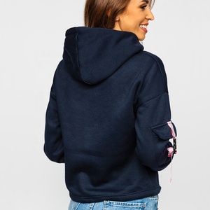 Sweat à capuche vierge Offre Spéciale surdimensionné de bonne qualité sweat-shirt à manches longues en polaire épaisse pour femmes de grande taille pour l'automne et l'hiver - Product Image 3