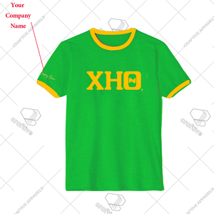 Chi Eta Phi Sorority Ringer T-shirt CEPhi Lettres Brodées Vêtements Personnalisés - Product Image 2