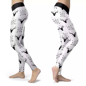 Pantalones de compresión para mujer, ropa deportiva, ropa de Yoga para Fitness, estampado por sublimación, Spandex, poliéster, transpirable, de secado rápido, mallas para mujer - Product Image 1