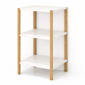 3-Tier Wooden <b>Corner</b> Shelf Decorative Side Table, Plant Stand & <b>Storage</b> <b>Unit</b> - Product Image 1
