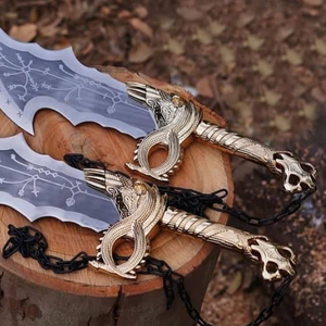 Nouveauté, couteau à double lame Kratos, acier de haute qualité, bricolage, OEM, camping en plein air, chasse, garantie de 3 ans - Product Image 5