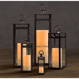 Ensemble de 2 lanternes de designer couleur or, accessoires et fournitures de foudre de table décoratifs fabriqués à la main à un prix raisonnable - Product Image 6