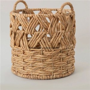 New Arrival Round Shape Rattan <b>Storage</b> <b>Basket</b> Latest Designing Handmade <b>Large</b> Size Kitchen Accessories At Lowest Price In India - Product Image 1