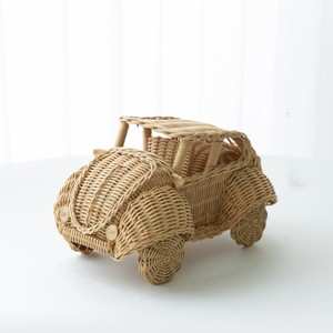 รถหวายจิ๋วของเล่นเด็กโมเดลเครื่องจักสานทำด้วยมือรถของเล่นสำหรับเด็กเล็กทางเลือกที่ดีที่สุดของขวัญสำหรับเด็กเล็ก - Product Image 2