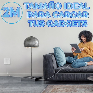 ชุดกล่องชาร์จเร็ว 20W Type C พร้อมสายยาว 2 เมตร พอร์ตคู่ รองรับ PD QC2.0 SCP ใช้ได้กับปลั๊ก EU-US - Product Image 2