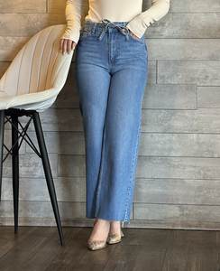 Jeans de Moda para Mujer, Cintura Media, Mezclilla Elástica de Alta Calidad, Ajuste Cómodo, Tejido Transpirable, Estilos Casuales, Venta al por Mayor - Product Image 2