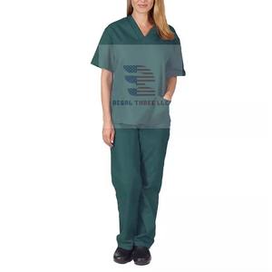 Uniforme de fregado para el personal de la Clínica del Hospital Conjunto de fregado Conjunto de Top y pantalones cómodos y duraderos - Product Image 4