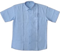 Erkek Gri Kısa Kollu Polo Üniforma, İki Göğüs Cebi, Dayanıklı Polyester Pamuk, Güvenlik Görevlisi İş Kıyafeti, Bahar Stili