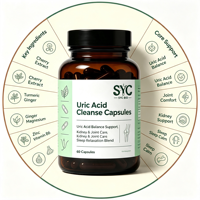 Complément OEM Équilibre Acide Urique avec Chanca Piedra et Chardon-Marie pour la Détoxification Rénale et la Relaxation Musculaire – Fabricant en Gros Personnalisé
