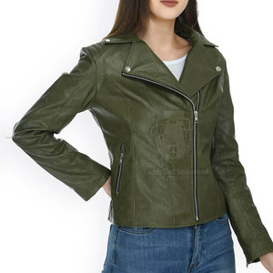 Chaqueta de Punto de Cuero Genuino para Mujer, Diseño OEM, con Logotipo Frontal, Cómoda y Transpirable, Precio Razonable - Product Image 5