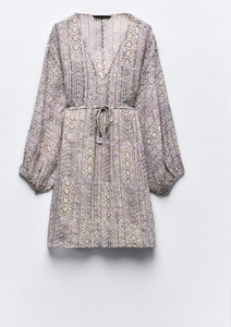 Indian Wholesale Premium Purple <b>Floral</b> Mini Dress for Women Ideal for Club and Party Outings Available at Best Affordable Prices - Product Image 3