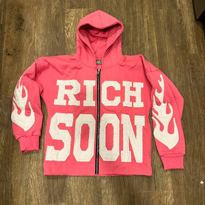 Veste zippée noire délavée effet soleil, effet usé, avec patchs brodés Hodgeman, haute qualité, personnalisée - Product Image 6