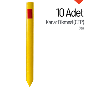 ชุดอุปกรณ์ตกแต่งขอบสีเหลือง 10 ชิ้น (CTP) ผลิตภัณฑ์เตือนภัยจราจร - Product Image 1