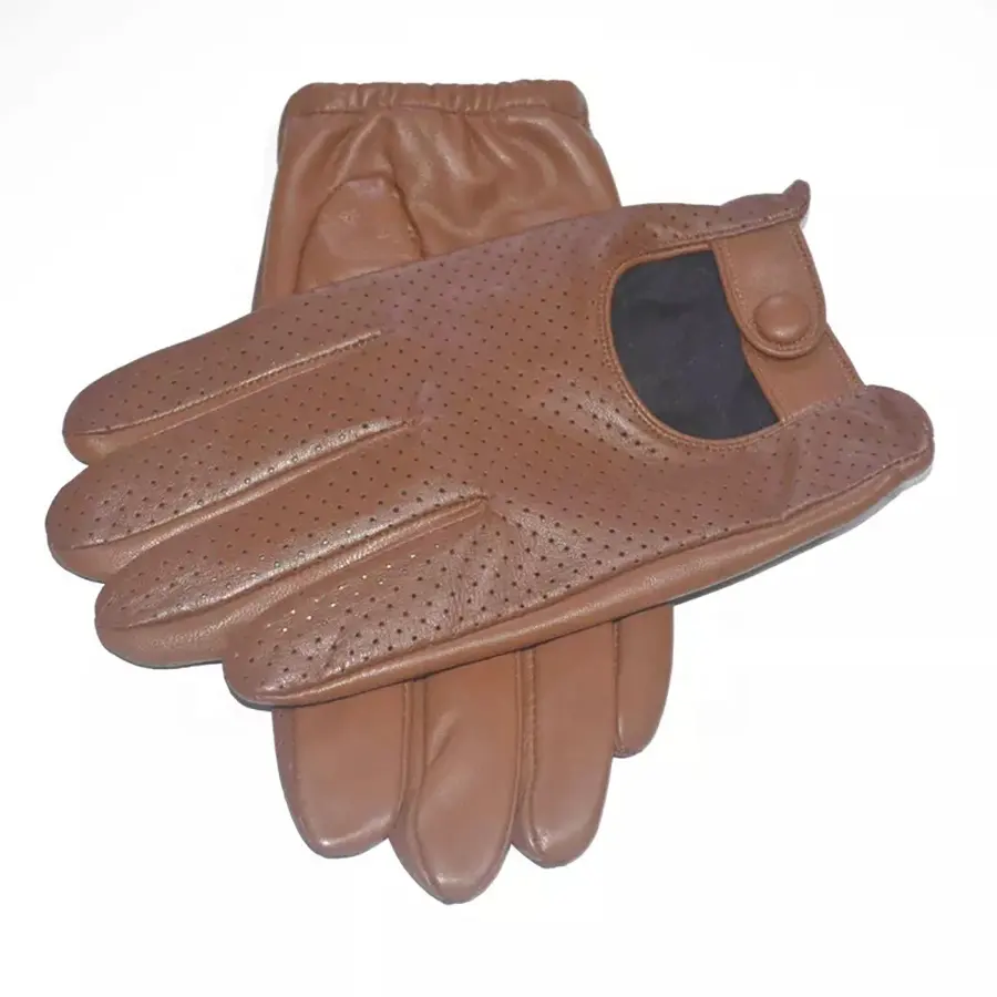 Custom Logo Waterproof Winter Warm Black Fashion Sheepskin Leather Gloves For Men Work Gloves Unisex